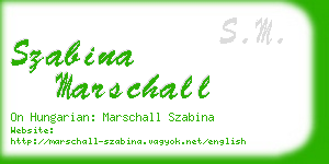 szabina marschall business card